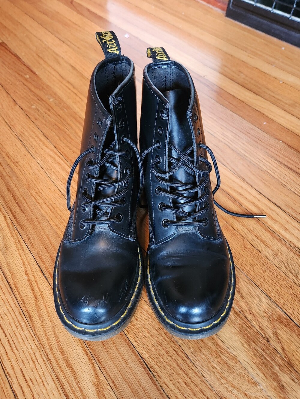 1460W Dr. Martens Black Lace Up Boots Size 7